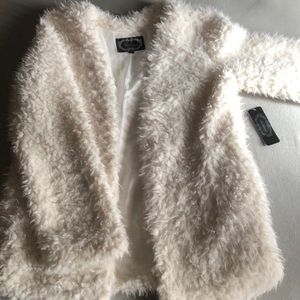 faux fur cardigan